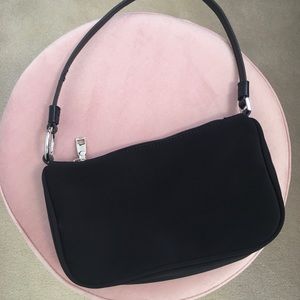 Le Chateau black baguette purse